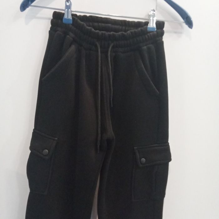 Теплий комплект флісова худі ТМ Primark, тринитка чорні Карго