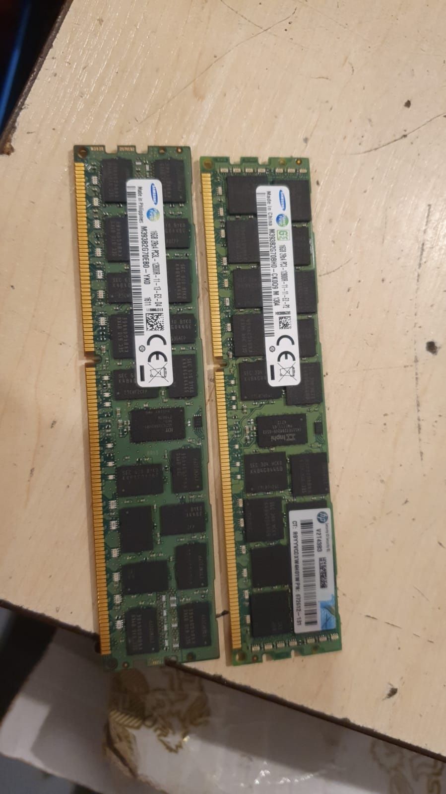 Sprzedam sprawne RAM Samsung 2 x 16gb 2rx4 pc3l 12800r 11 13 e2 d4