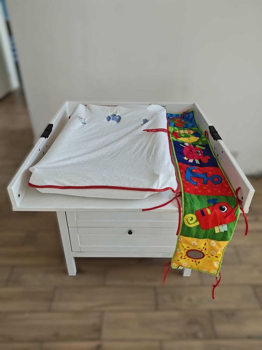 SUNDVIK Komoda z przewijakiem, biała + gratisy