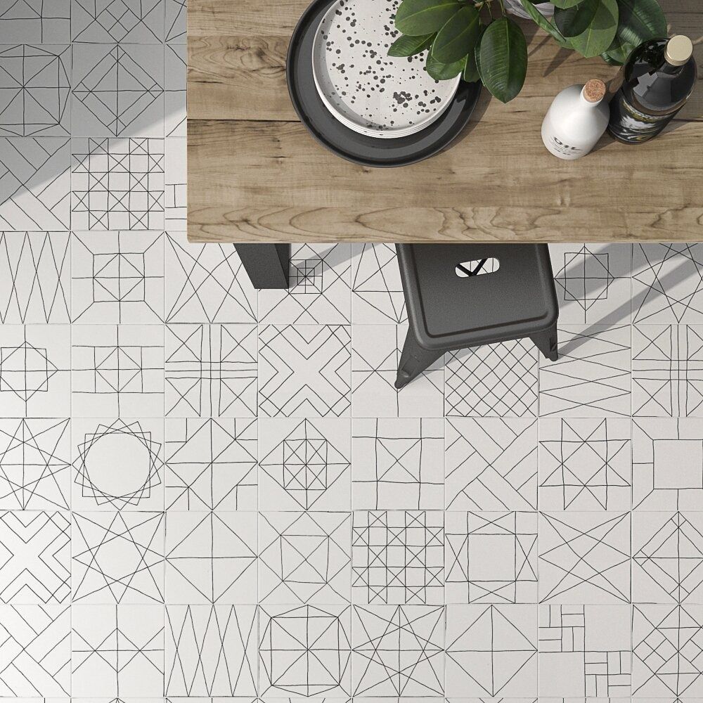 Płytki podłogowe ścienne gres Geotiles Pawn patchwork