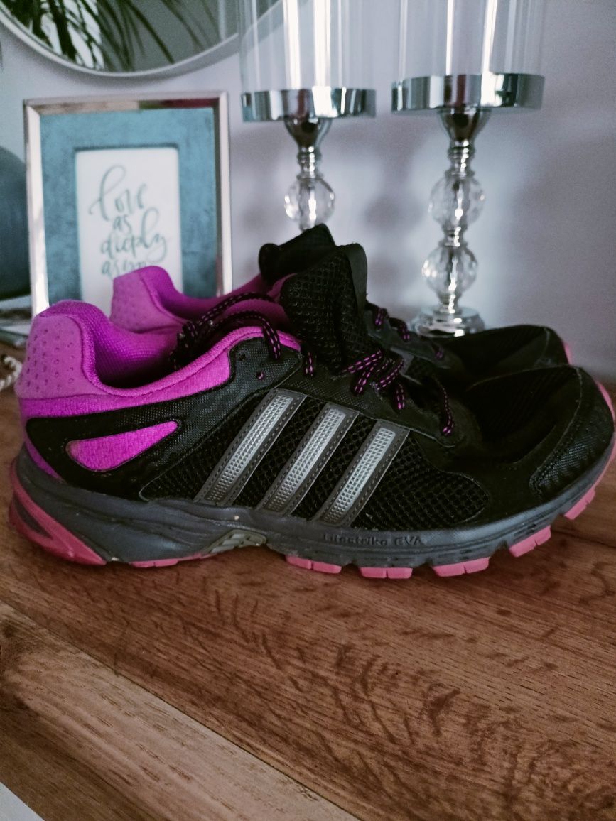 Buty adidas duramo 5  czarne różowe 40 i 2/3