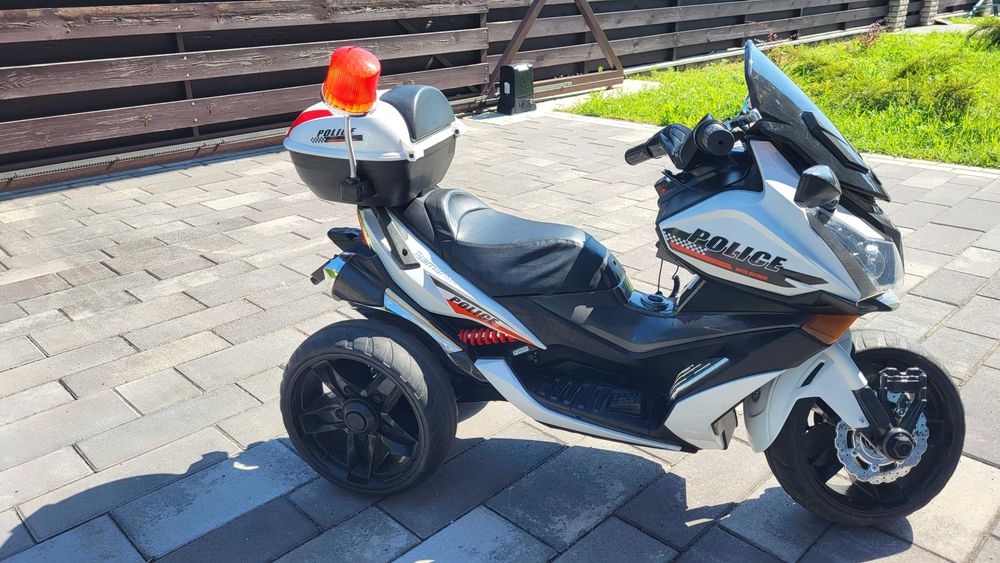 Дитячий електромотоцикл поліцейський 3 колісний Bambi M