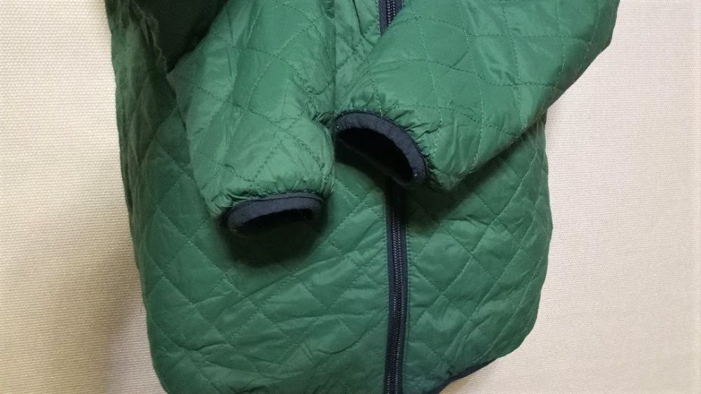 Двухсторонняя куртка Pomp de lux рр. 146/152 синий/зеленый