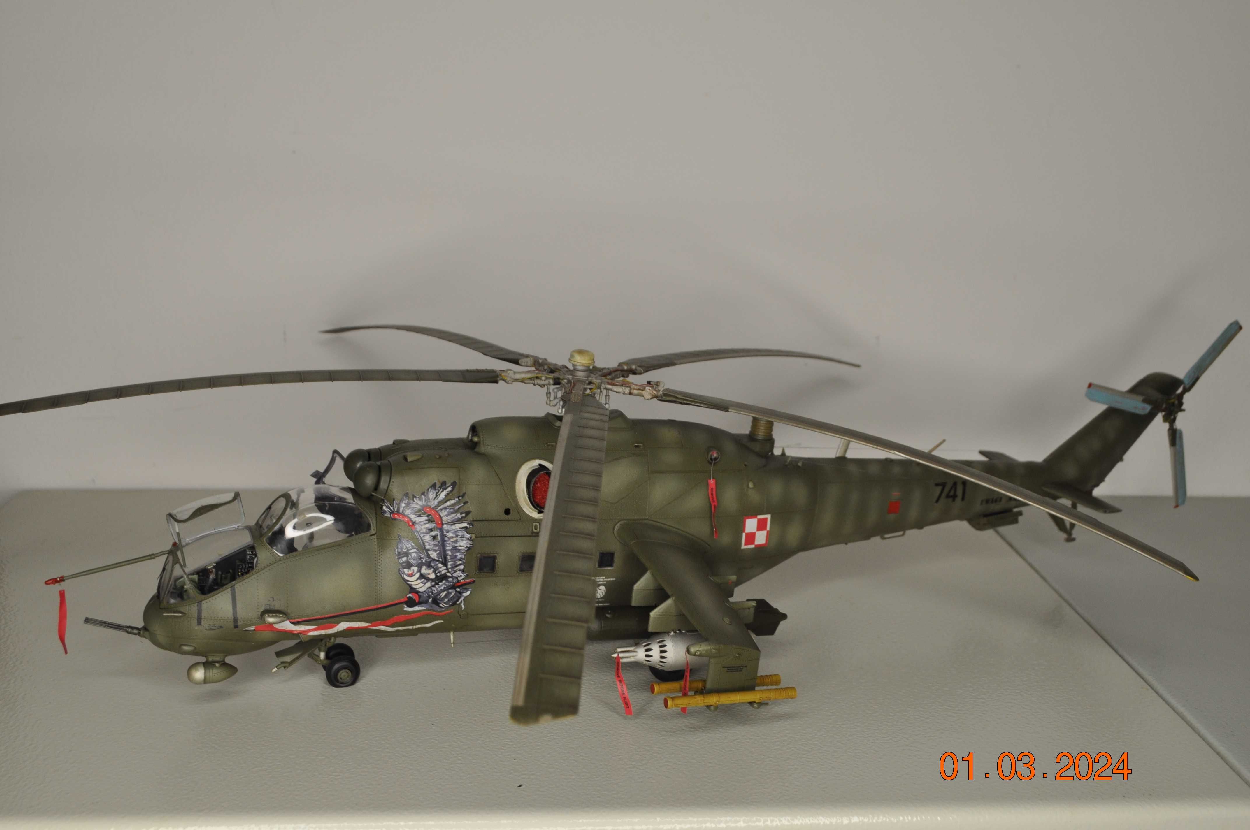 Mi-24 HIND HUSARZ zrobiony gotowy 1/35 polski