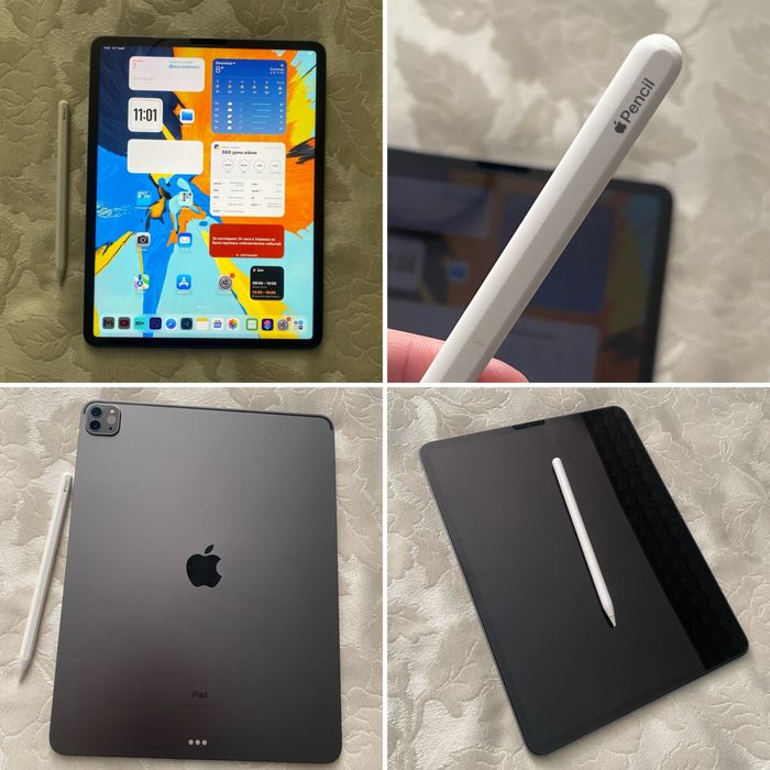 Идеал! Планшет iPad Pro 12,9" 1 TB, M1, 2021, 5Gen + Apple Pencil 2