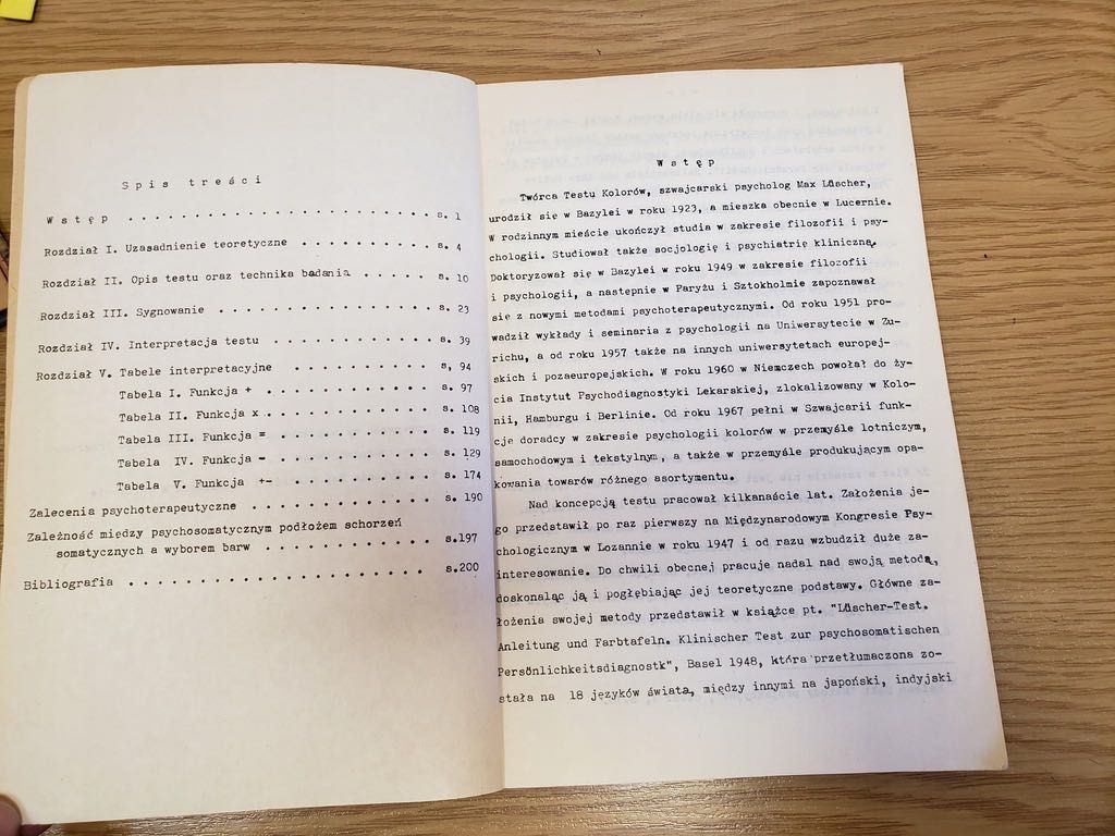 Podręcznik do testu kolorów Maxa Luschera