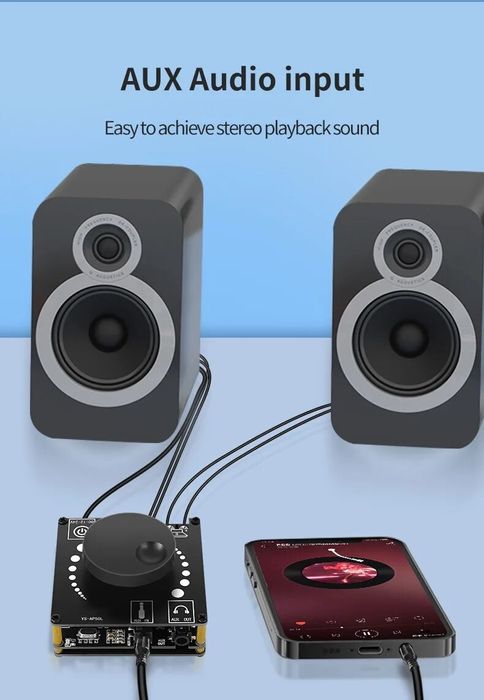 YS-AP50L усилитель мощности Bluetooth 2*50W. Звуковая карта.Підсилювач