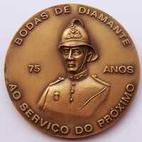 Medalha de Bronze 75 Anos dos Bombeiros Voluntários de Valadares 1989