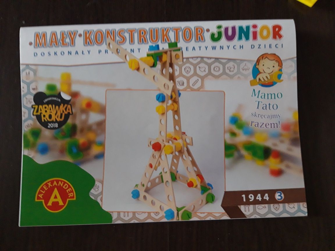 Zestaw Mały Konstruktor Junior 3w1, zabawka Śmigłowiec, Samolot