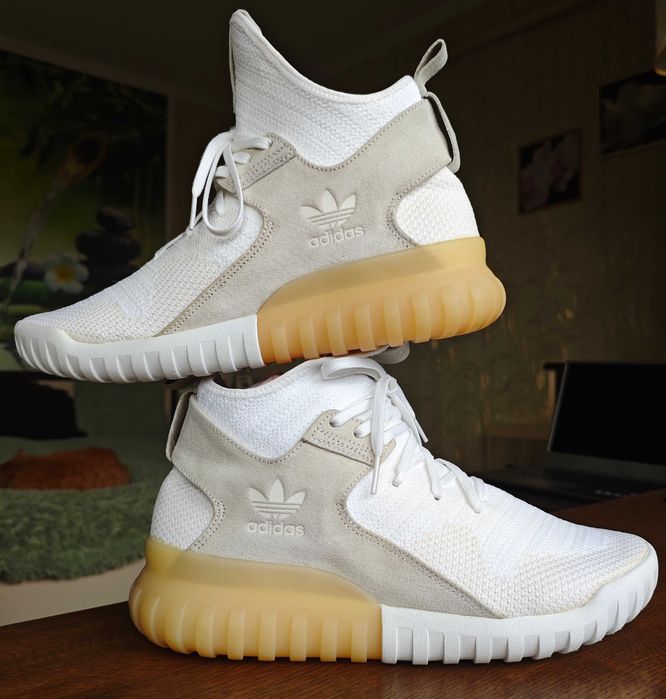 Adidas Originals Tubular X PK PrimeKnit "Triple White" 43 рр 27.5 см