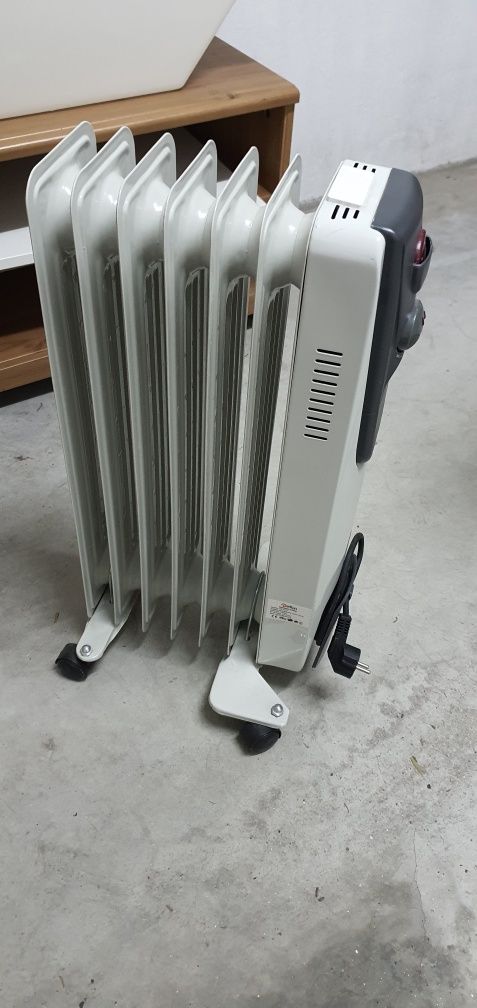 Radiador/aquecedor óleo 7 elementos 1500W