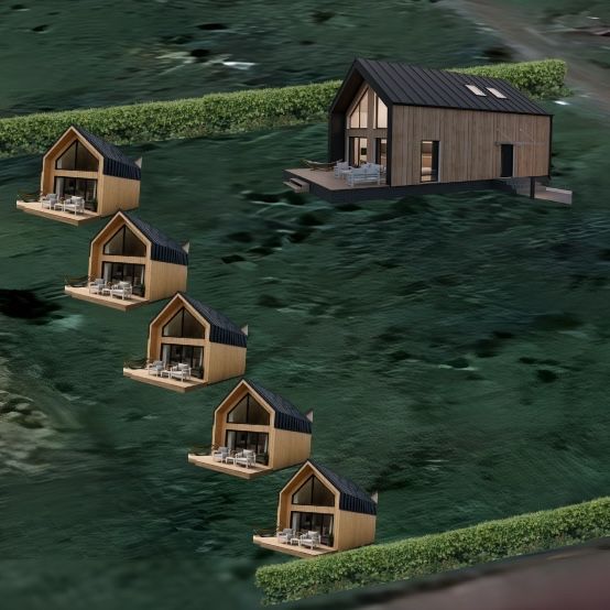 Działka budowlana inwestycyjna nad morzem dom jednorodzinny + domki