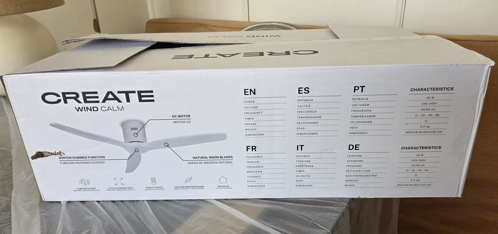 Ventoinha de teto Create Wind Calm