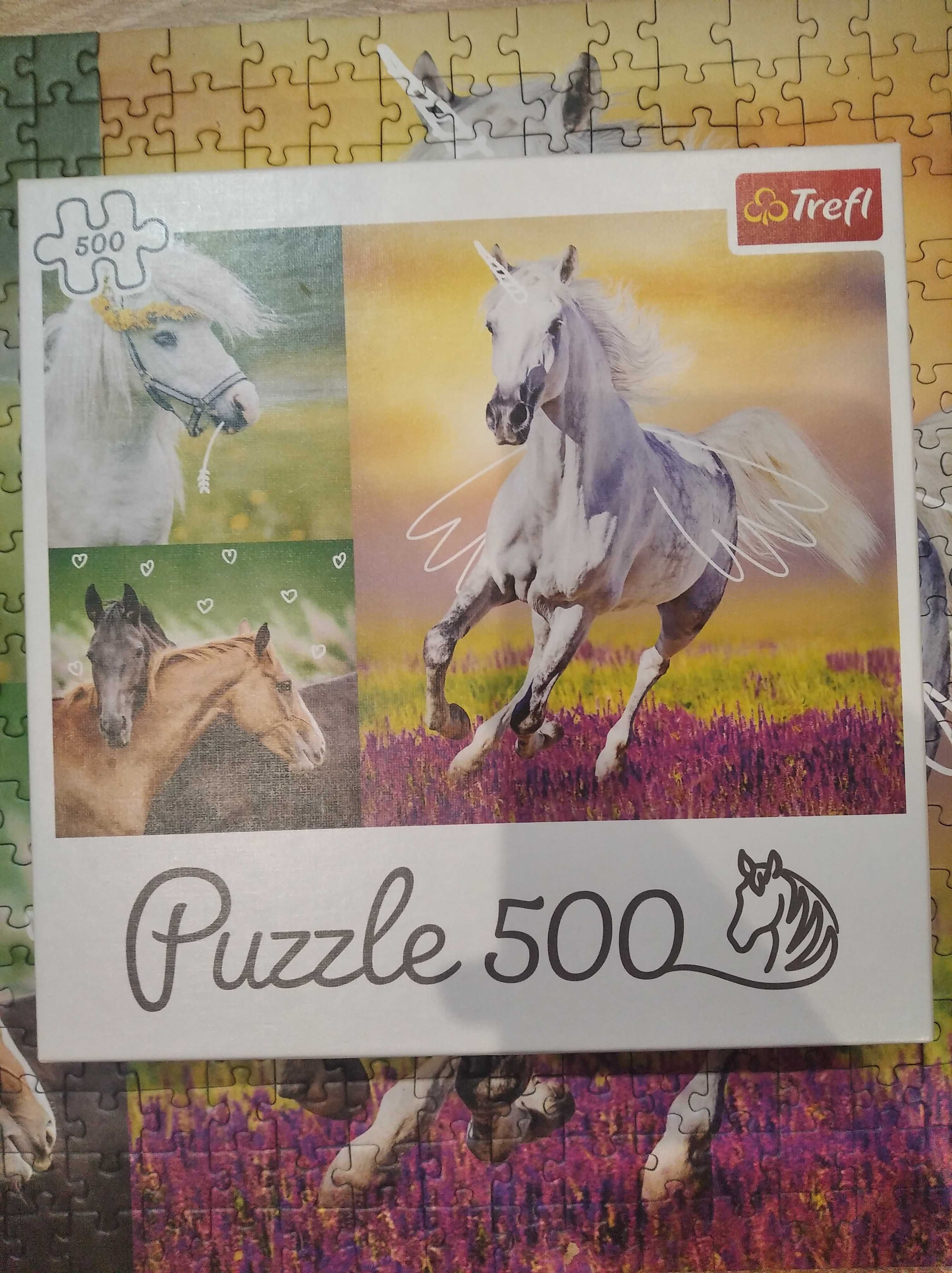 Puzzle z końmi 500 elementów.