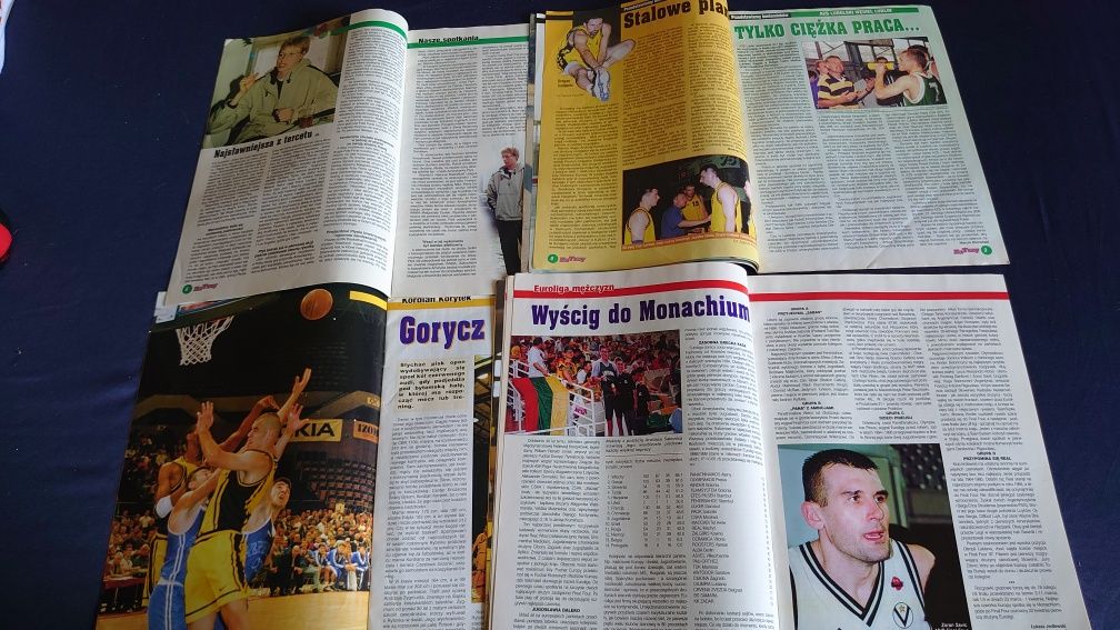 Za trzy Magazyn Przyjaciół koszykówki 1998 4 numery