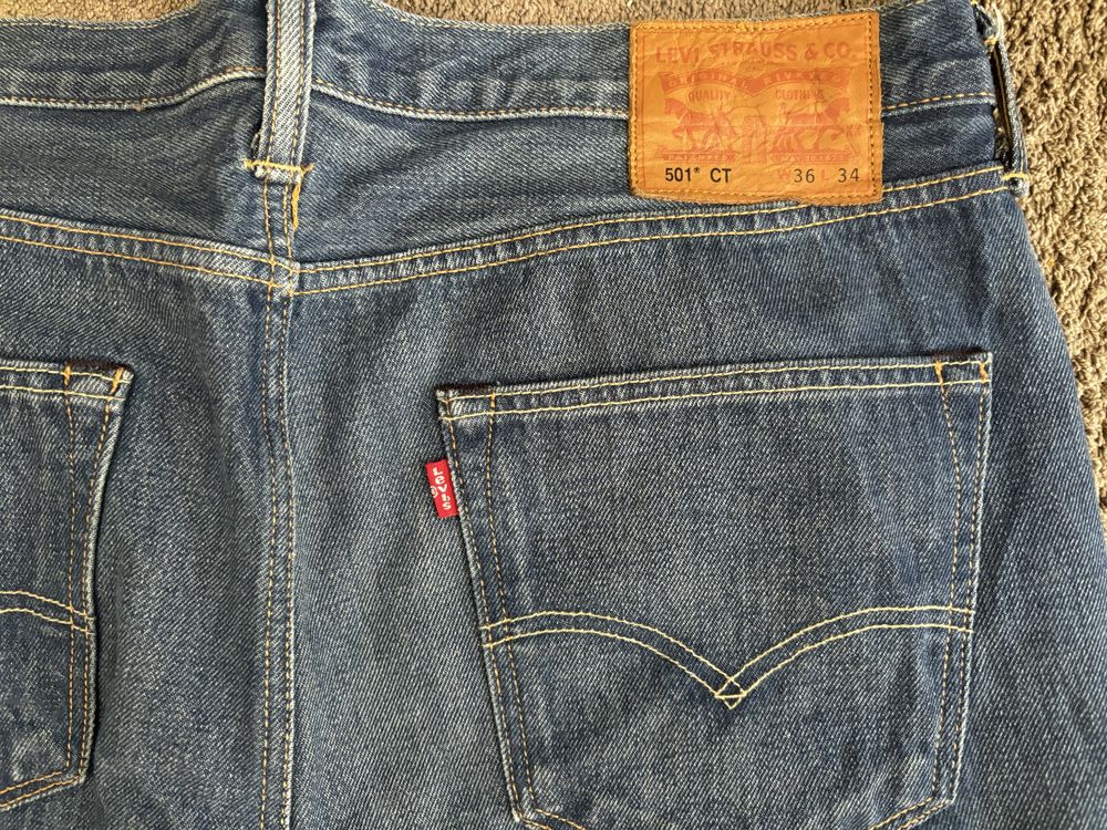 Męskie spodnie jeansowe Levis 501 CT W36 L34