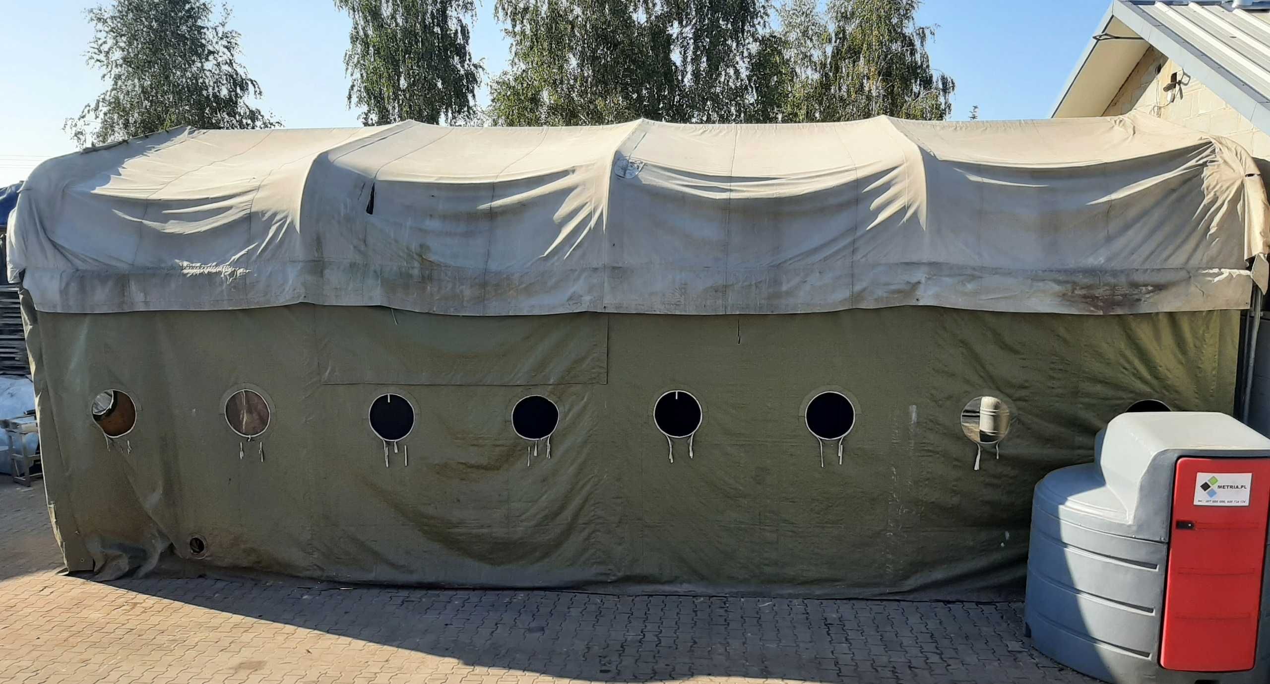 Namiot wojskowy 11x6,5x4,5m NT72