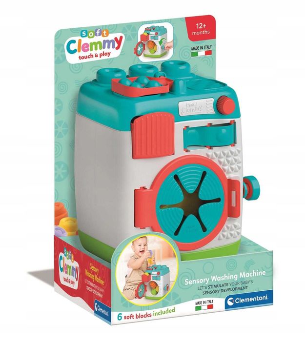 CLEMMY PRALKA SENSORYCZNA BABY zabawa nauka sorter kształty motoryka