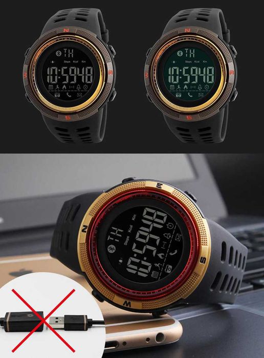 Zegarek Sportowy Smartwatch SKMEI Bluetooth NOWY PROCESOR IC Aplikacja
