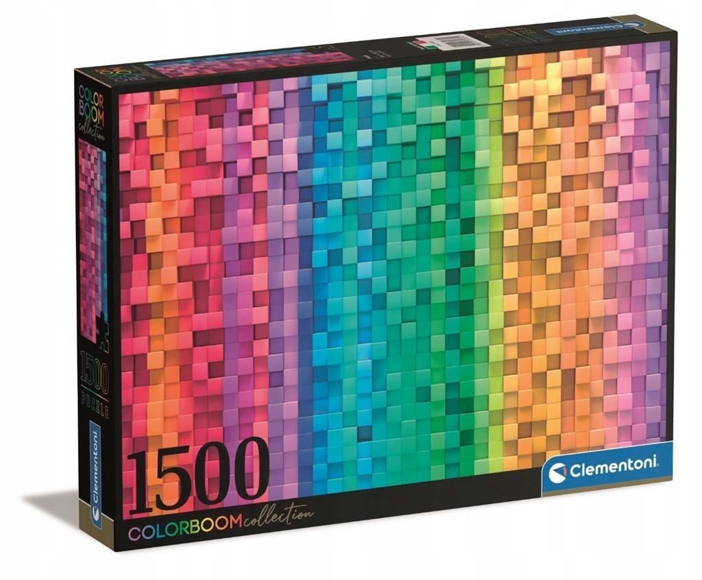Puzzle 1500 Color Boom Pixels, Clementoni