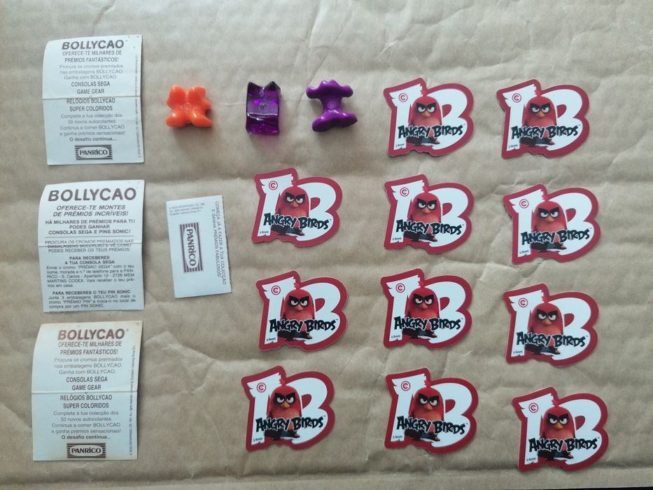 Autocolantes Sega/Bollycao - Matutolas - Tazos Angry Birds-