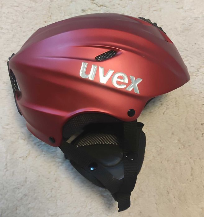 Kask narciarski UVEX damski czerwony