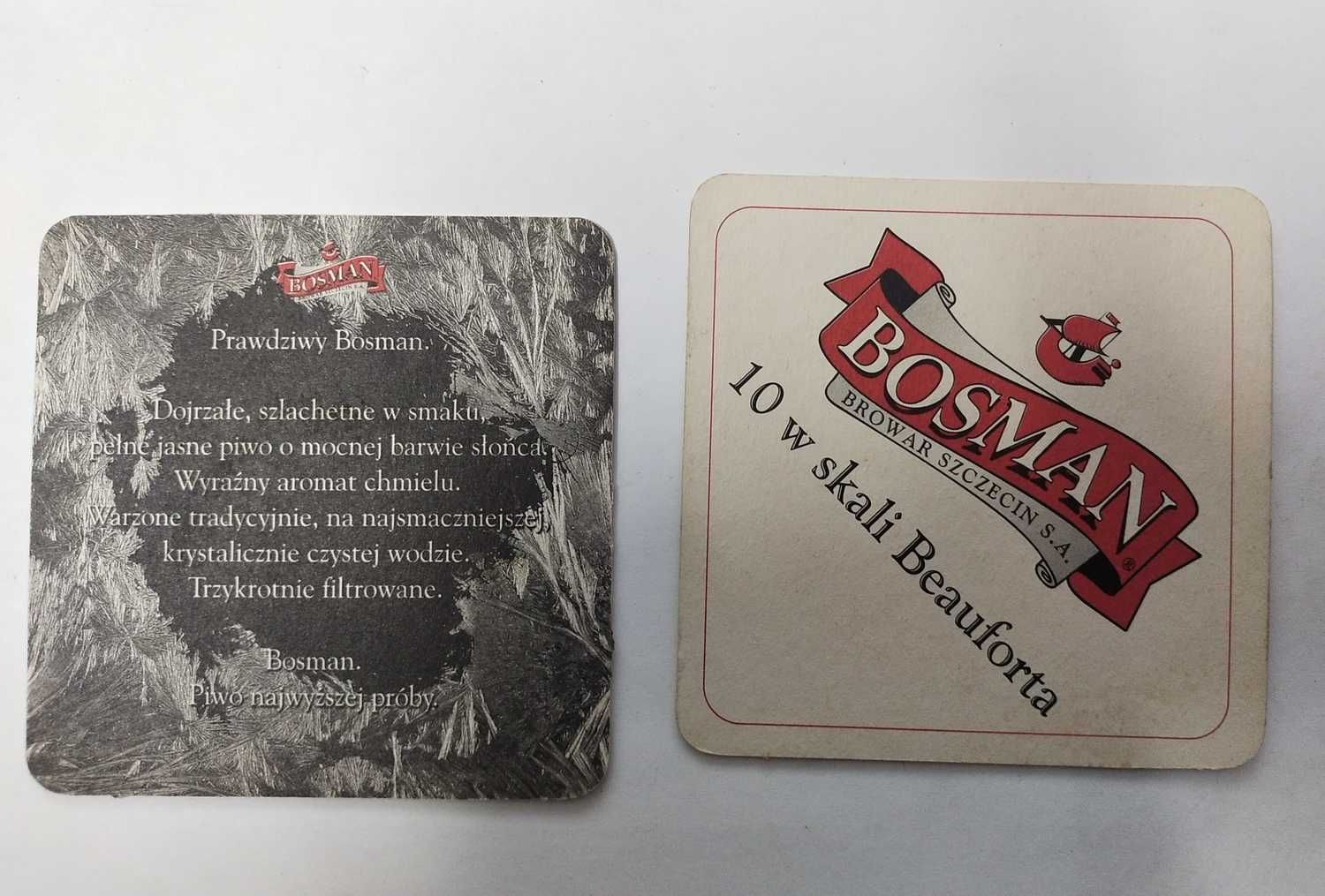 Podkładki pod piwo Bosman 1998 r - 150 lat browaru