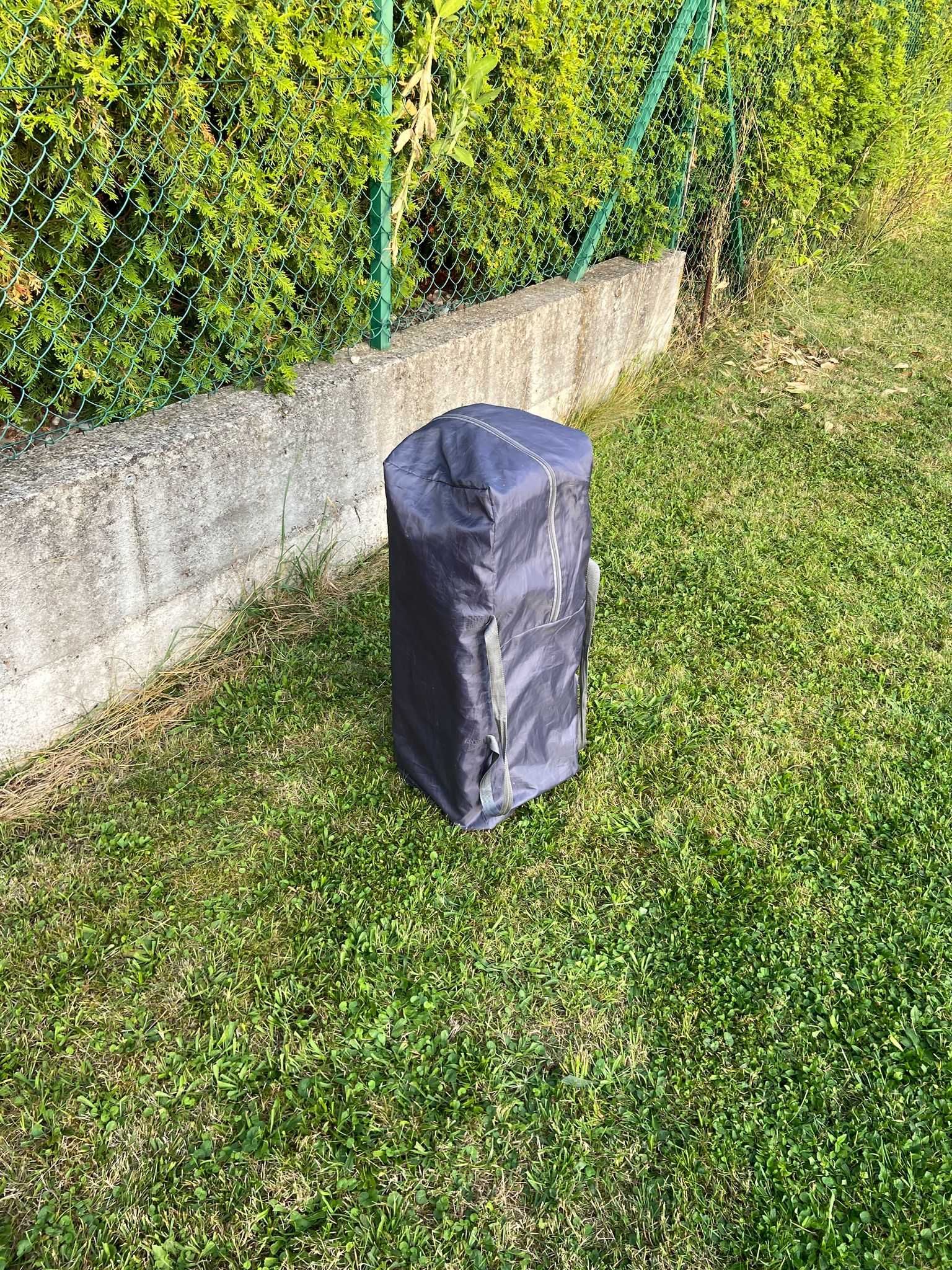 Łóżeczko turystyczne Kinderkraft Joy jak nowe, szare, grey