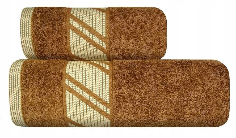 Ręcznik 70x140 karmelowy 500g/m2 frotte