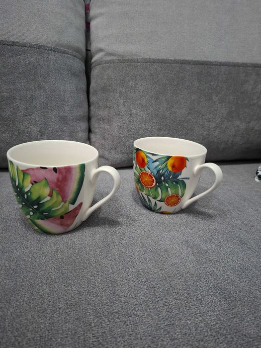 kubki Ambition 400ml pomarańcze liście arbuz liście