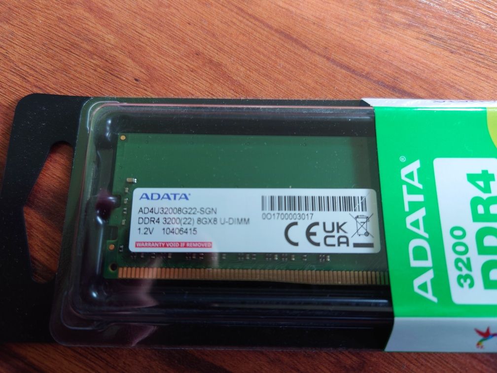 4 sztuki Pamięć RAM DDR4 8GB 3200 ADATA