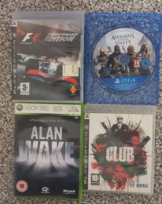 Conjunto de 4 jogos Playstation 3/4/Xbox 360
