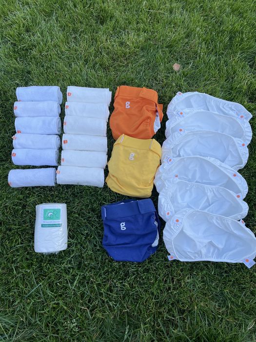 Duzy zestaw pieluch wielorazowych gDiapers 12-16 kg