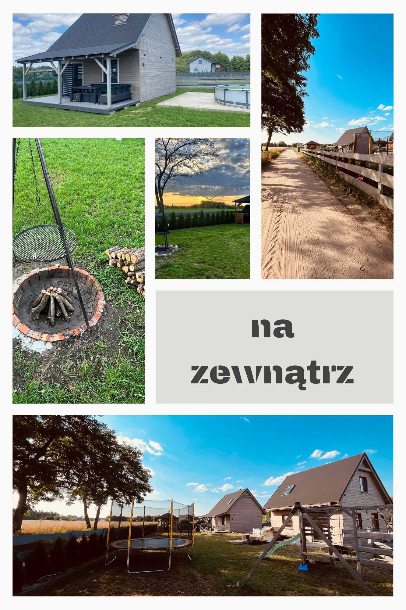Domek letniskowy 8-osobowy,dzialka700m2. Klimatyzacja.Basen.Plac zabaw