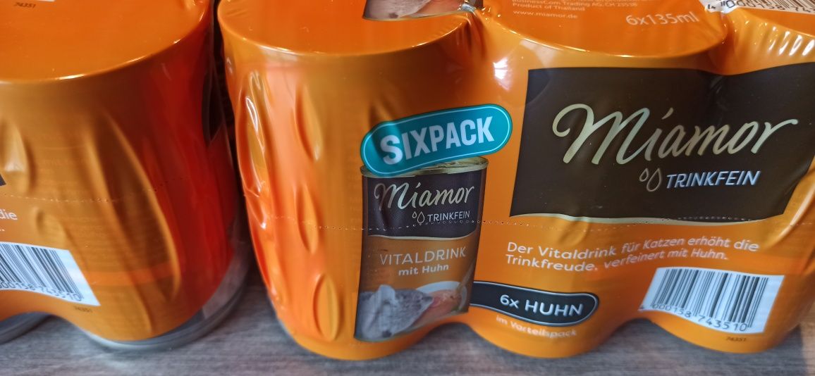 Miamor Vitaldrink przysmak napój dla kota kurczak 20 puszek po 135 ml