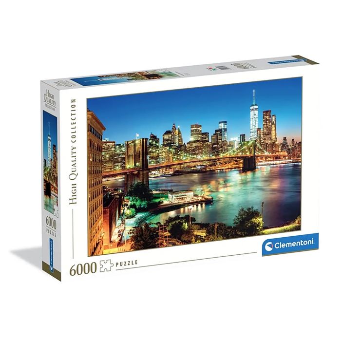 Puzzle 6000 HQ Brooklyn Bridge Lights. Clementoni