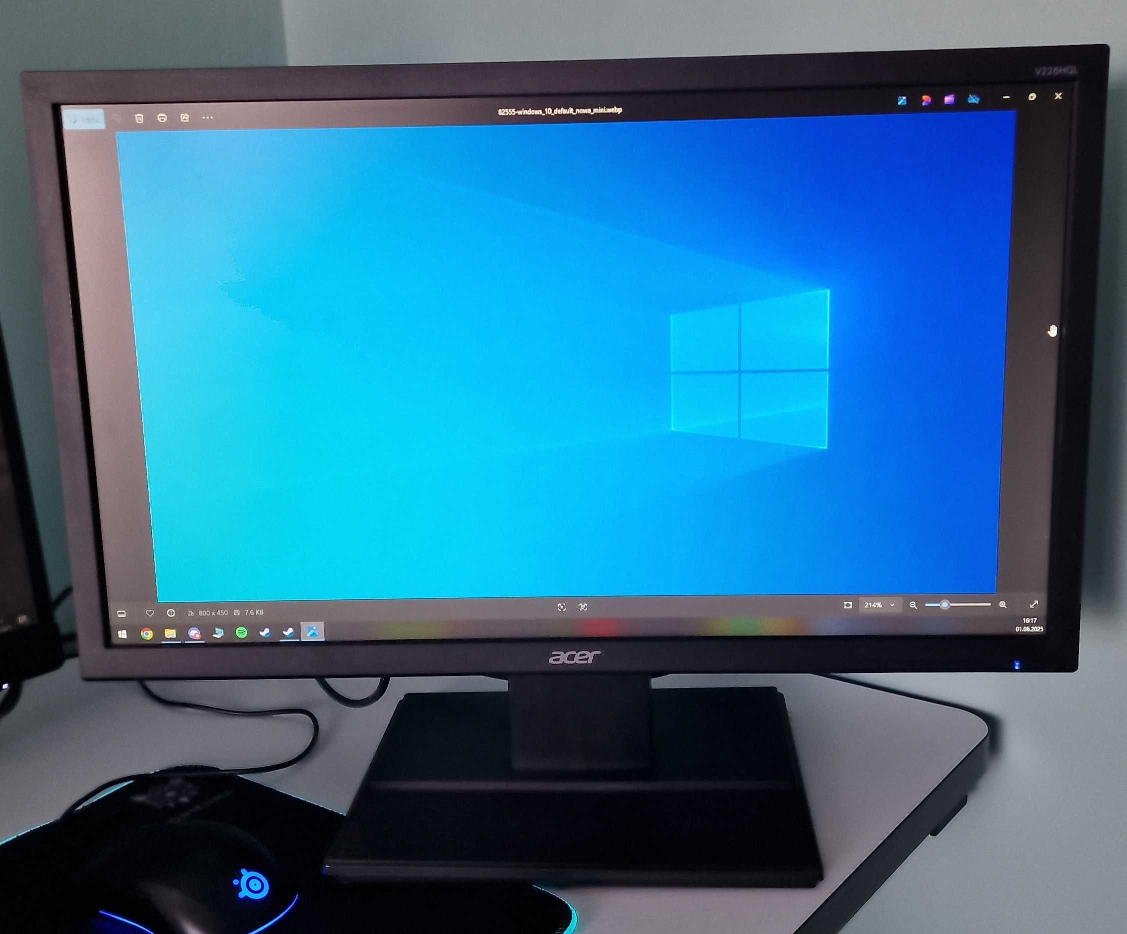 Monitor ACER V226HQL 21,5 Cali + Gratis Okablowanie + Adapter HDMI