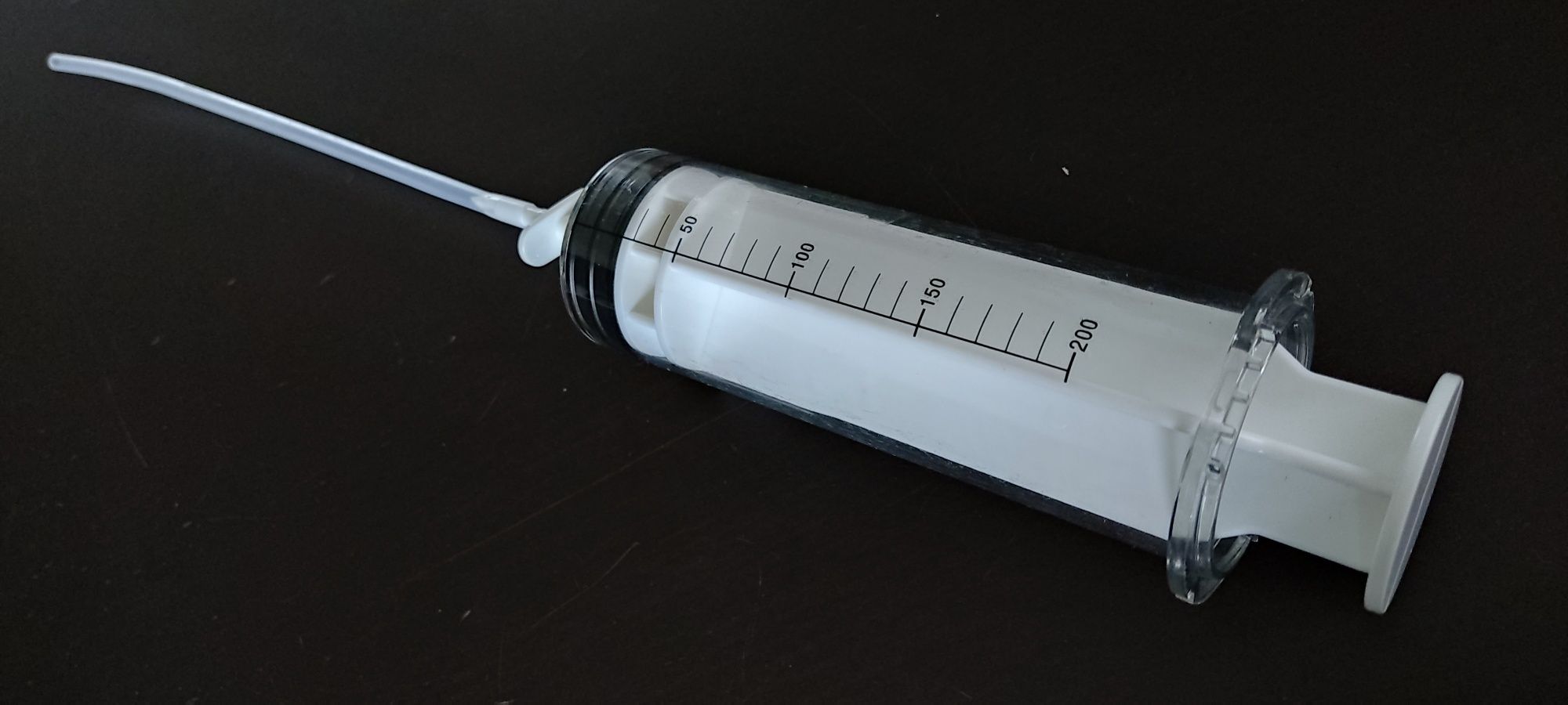 5 x 200 ml  10 x100 strzykawka strzykawki wężyk gratis