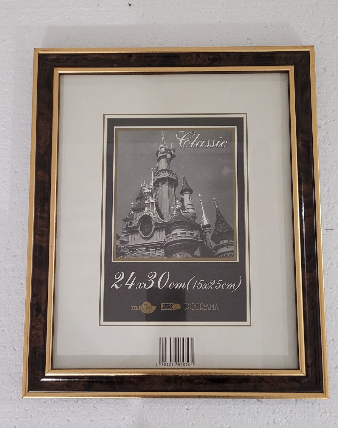 Stara rama Mado Polrama obrazu zdjęcia lakier połysk szkło złoto