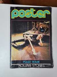 Poster Rolling Stones Police/Bowie plakat 1983 r