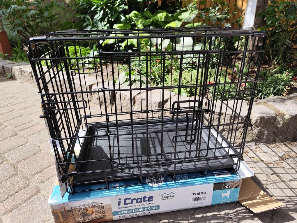 Mini klatka kennelowa MidWest dla najmniejszych psów NOWA