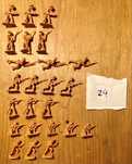 Brinquedo | Miniaturas Soldados Plástico | 24