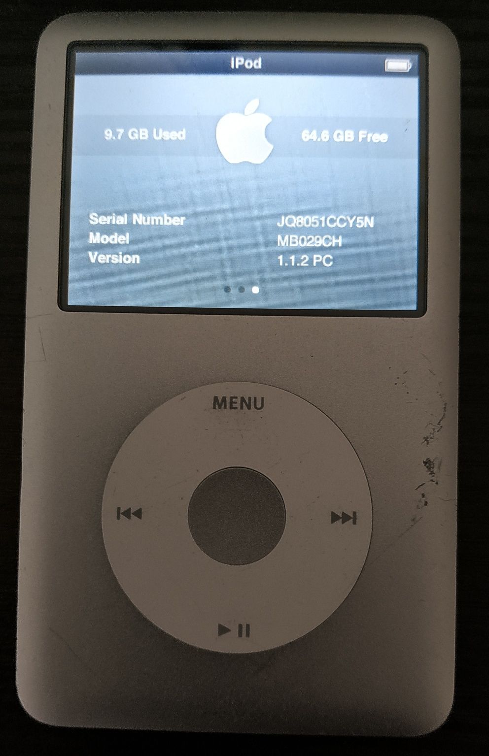 Apple iPod classic 6 gen 80gb