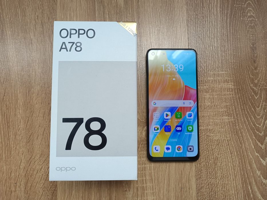 OPPO A78 8/128GB 6,43" Amoled 90Hz 50Mpix Jak nowy gw.24