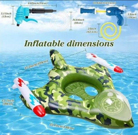 Anseto Nadmuchiwany Pływający Basen Duży Pływający Pływak
