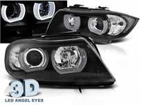 LAMPY REFLEKTORY DO BMW E90/E91 OD 2005 DO 2008 Roku LED 3D GRATIS  H1, H7