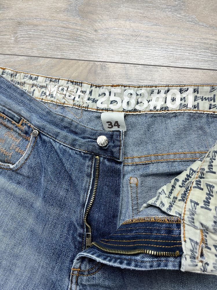 Granatowe spodenki jeansowe męskie BMD rozmiar 34 fit L vintage jortsy
