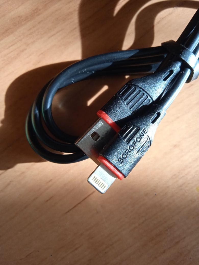 Кабель USB Borofone BX 17 Lightning, чорний