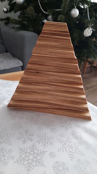 Choinka drewniana piramida ozdoba Świąteczna Boże Narodzenie