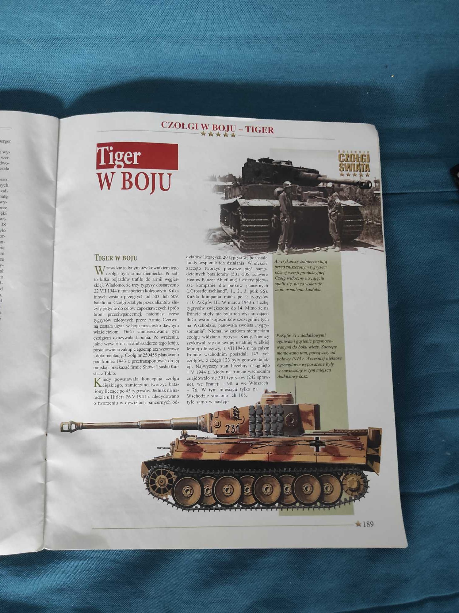 Czołg Tiger I w gablocie 1:72 plus czasopismo czołgi świata kolekcja!